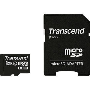 Карта памяти Transcend TS8GUSDHC10 8GB microSDHC Class 10 с SD адаптером 862911S фото
