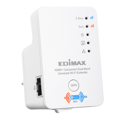 Одночасний дводіапазонний універсальний розширювач Wi-Fi (EDIMAX EW-7238RPD N300+) 9734444S фото