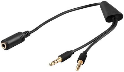 Кабель 75.04.8980 3.5mm Female to Male 3.5mm mic + Male 3.5mm Headphone Adapter for VoIP 863162S фото