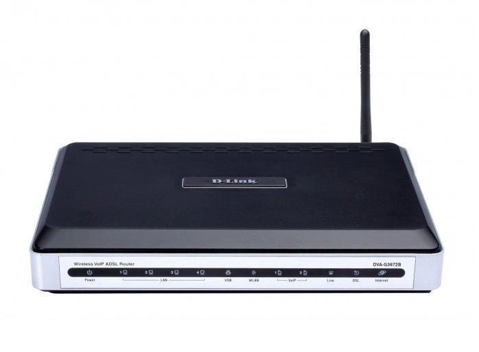 D-Link DVA-G3672B Бездротовий 802.11g ADSL2+ маршрутизатор з вбудованим шлюзом VoIP 716373S фото
