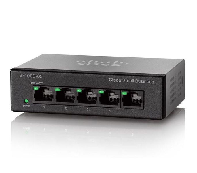 Коммутатор Cisco SD205T-EU Коммутатор SF 100D-05 5-Port 10/100 Switch 9716515S фото